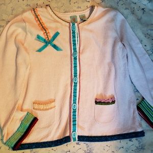 Anthropologie HWR Monogram Cardigan
